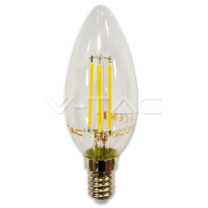 Led V-TAC  4W Filament E14 4500K Неутрална бяла светлина